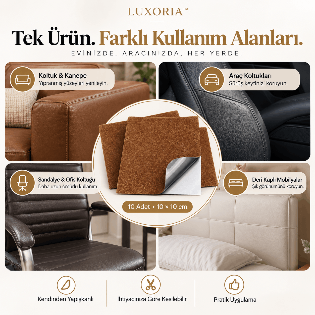 Luxoria™ - Kendinden Yapışkanlı Deri Yenileme Bandı