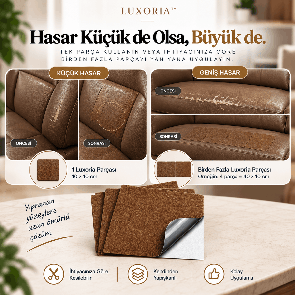Luxoria™ - Kendinden Yapışkanlı Deri Yenileme Bandı