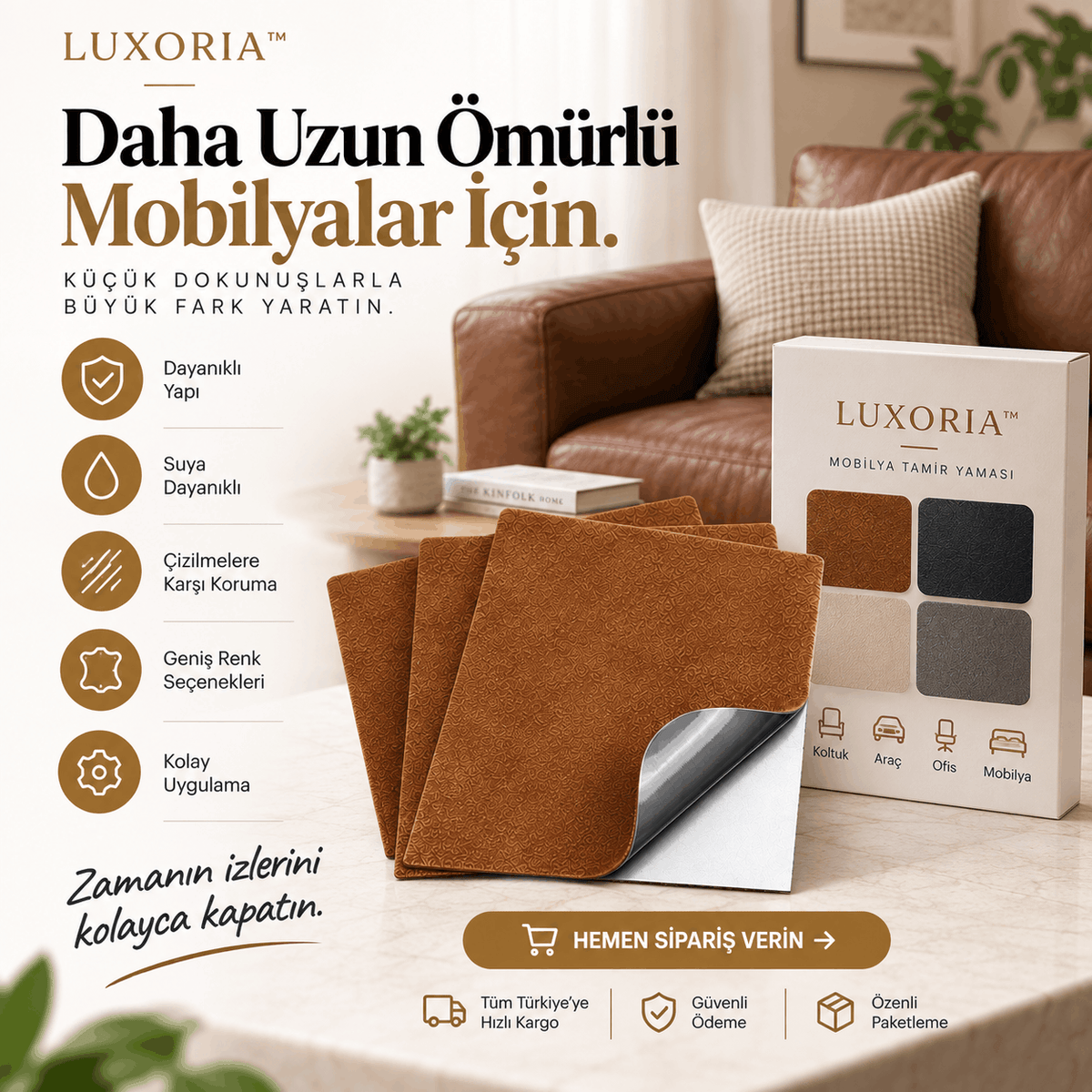 Luxoria™ - Kendinden Yapışkanlı Deri Yenileme Bandı