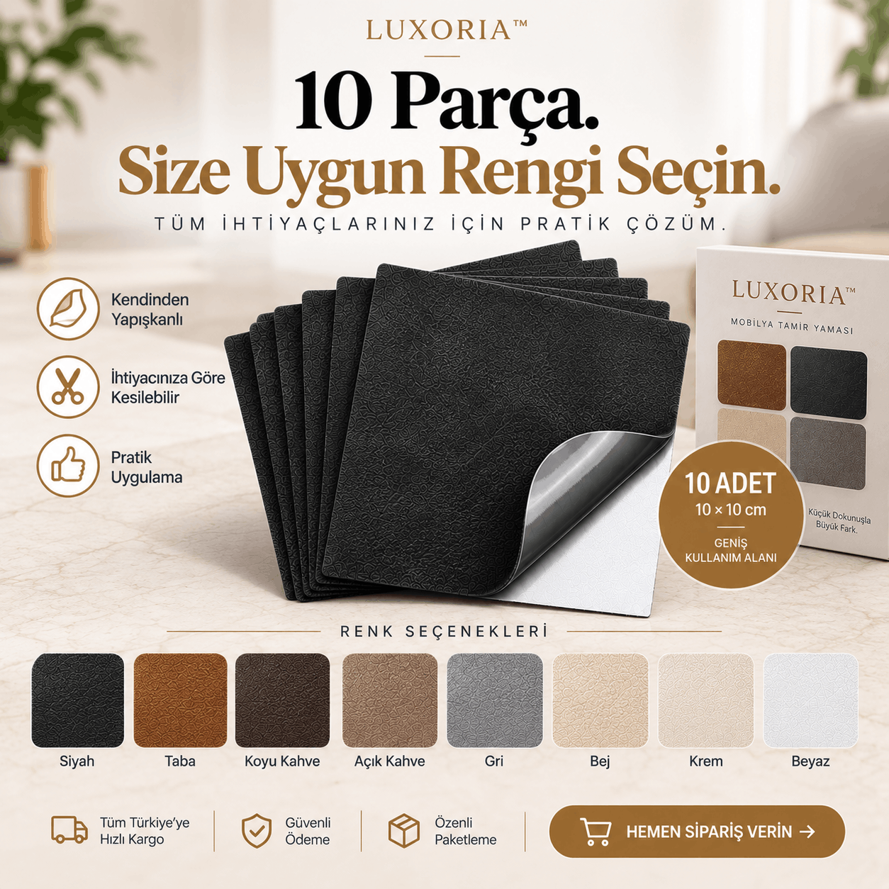 Luxoria™ - Kendinden Yapışkanlı Deri Yenileme Bandı
